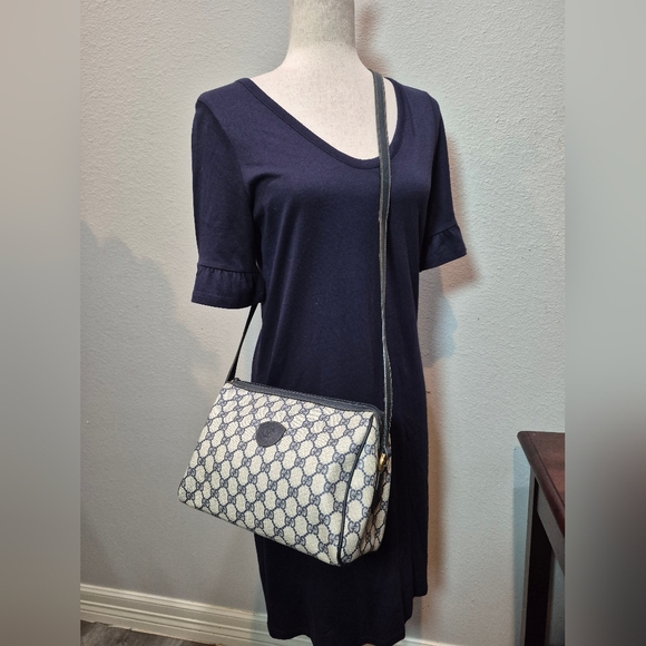 Gucci Black and Tan Patterned Crossbody Bag - Picture 7 of 8